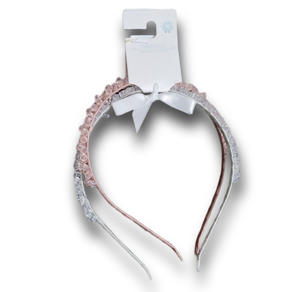 Edgehill Collection Crystal Embellished Headband Set NWT